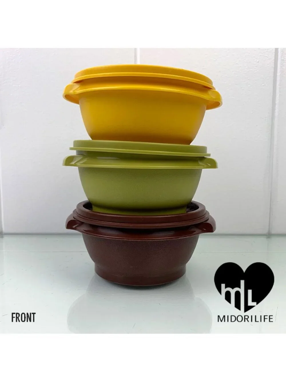 Tupperware brown variations food